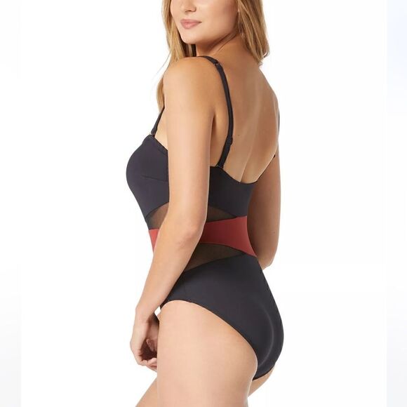 Coco Reef Women's Contours Bandeau
Mesh Tummy-Control One-Piece Swimsuit Spice - Picture 4 of 13